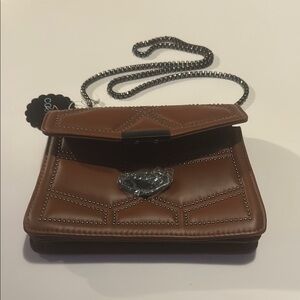 Brown Studded Crossbody Bag nice
